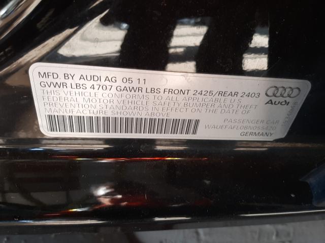 Photo 9 VIN: WAUEFAFL0BN055420 - AUDI A4 PREMIUM 