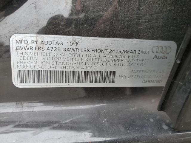 Photo 11 VIN: WAUEFAFL0CN012892 - AUDI A4 PREMIUM 