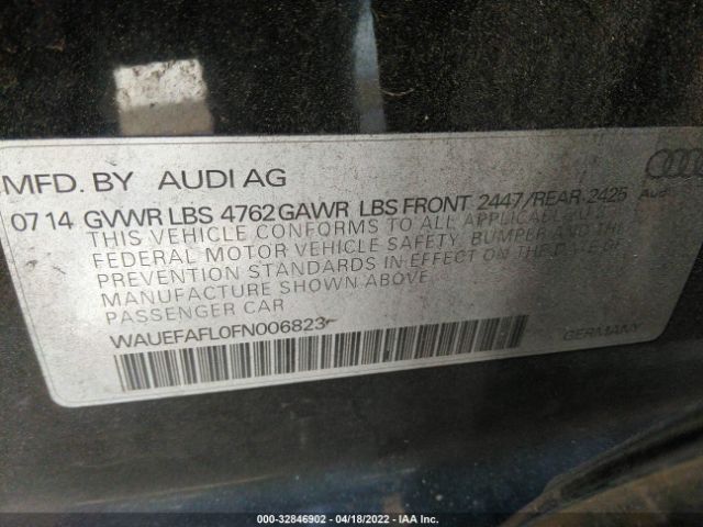 Photo 8 VIN: WAUEFAFL0FN006823 - AUDI A4 