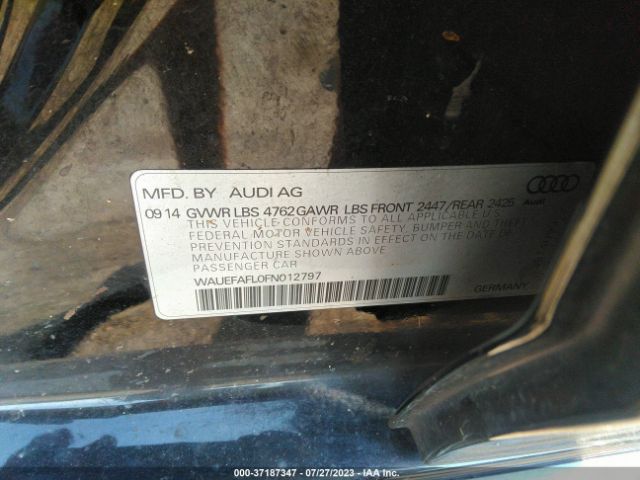 Photo 8 VIN: WAUEFAFL0FN012797 - AUDI A4 