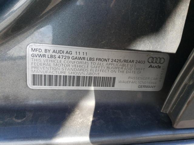 Photo 11 VIN: WAUEFAFL1CN016966 - AUDI A4 