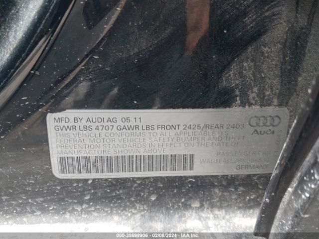 Photo 8 VIN: WAUEFAFL2BN056830 - AUDI A4 