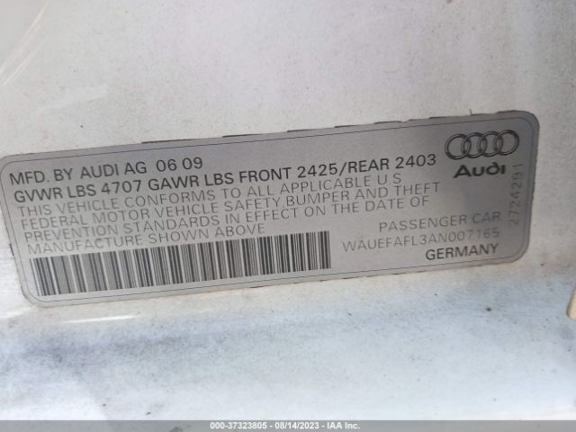 Photo 8 VIN: WAUEFAFL3AN007165 - AUDI A4 