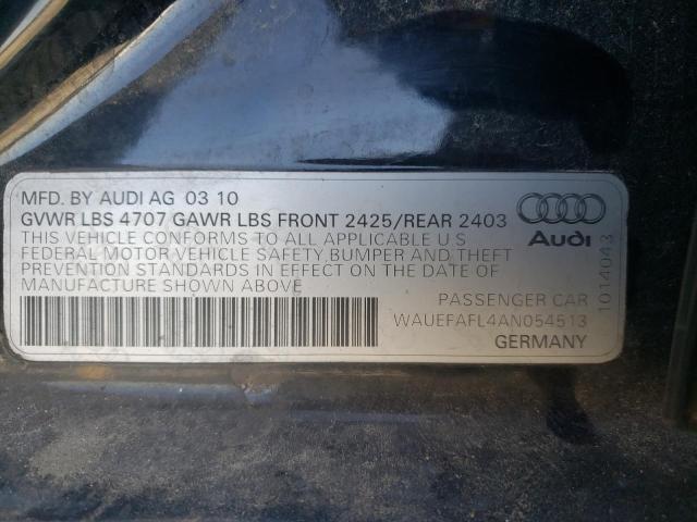 Photo 9 VIN: WAUEFAFL4AN054513 - AUDI A4 