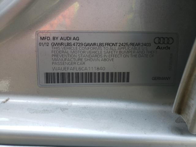 Photo 9 VIN: WAUEFAFL6CA111840 - AUDI A4 PREMIUM 