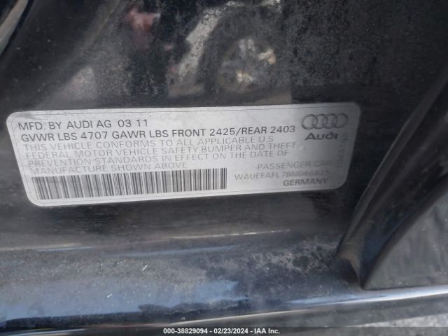 Photo 8 VIN: WAUEFAFL7BN046925 - AUDI A4 