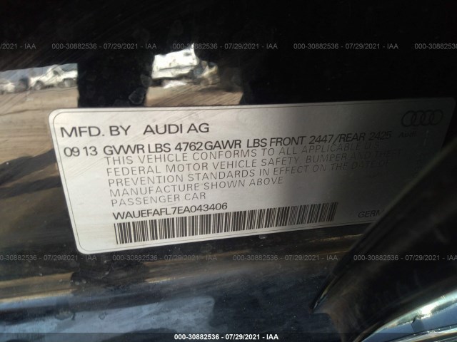 Photo 8 VIN: WAUEFAFL7EA043406 - AUDI A4 