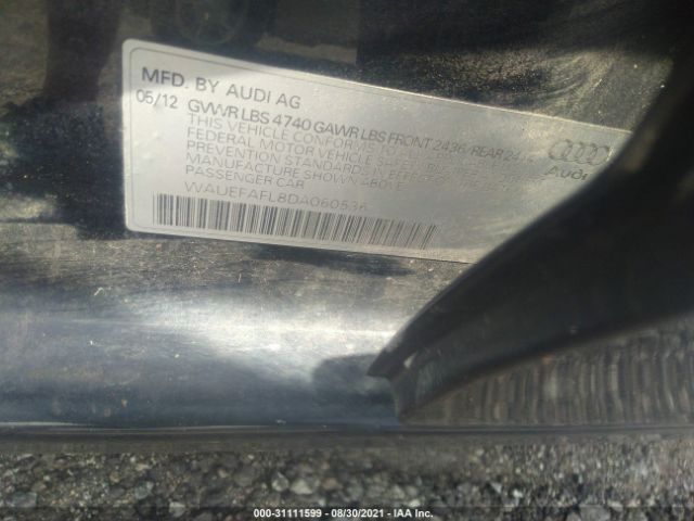 Photo 8 VIN: WAUEFAFL8DA060536 - AUDI A4 