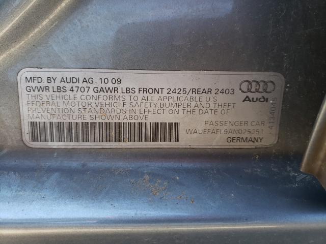 Photo 9 VIN: WAUEFAFL9AN025251 - AUDI A4 