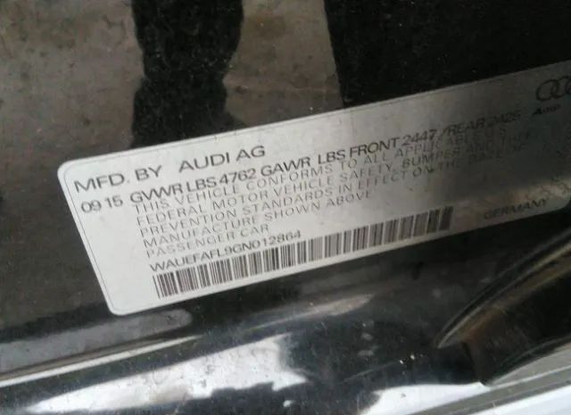 Photo 8 VIN: WAUEFAFL9GN012864 - AUDI A4 