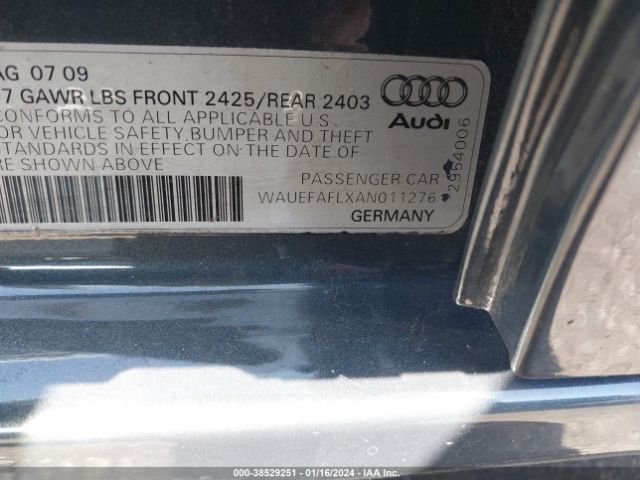 Photo 8 VIN: WAUEFAFLXAN011276 - AUDI A4 