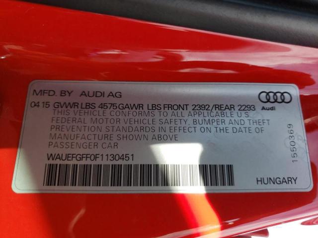 Photo 9 VIN: WAUEFGFF0F1130451 - AUDI A3 PREMIUM 