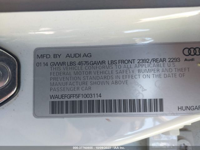 Photo 8 VIN: WAUEFGFF5F1003114 - AUDI A3 