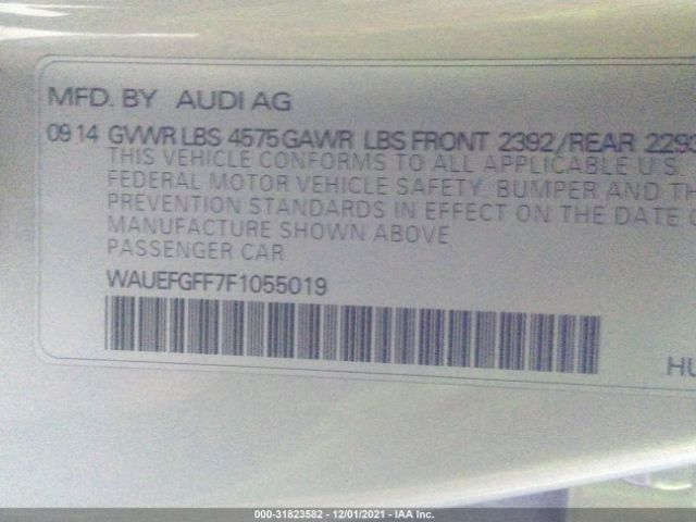 Photo 8 VIN: WAUEFGFF7F1055019 - AUDI A3 