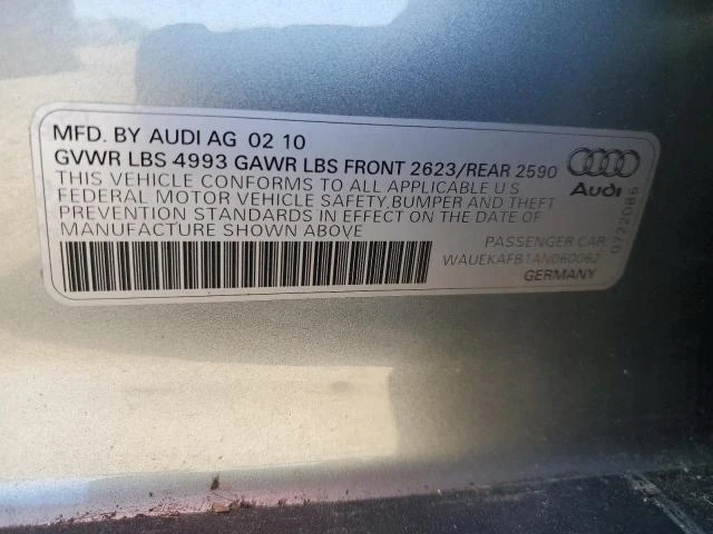 Photo 11 VIN: WAUEKAFB1AN060062 - AUDI A6 PREMIUM 