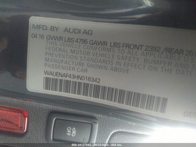 Photo 8 VIN: WAUENAF43HN016342 - AUDI A4 