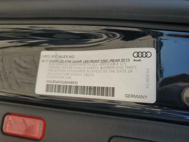 Photo 12 VIN: WAUENAF43JA048933 - AUDI A4 PREMIUM 