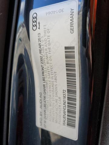 Photo 11 VIN: WAUENAF43JN018372 - AUDI A4 PREMIUM 