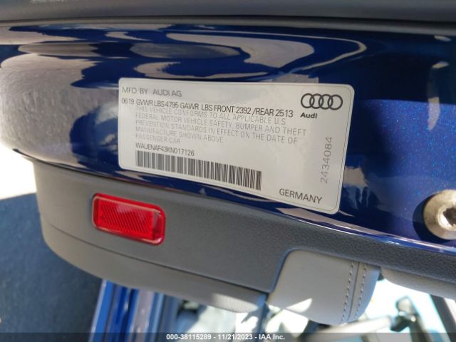 Photo 8 VIN: WAUENAF43KN017126 - AUDI A4 