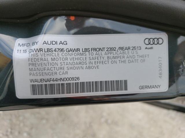 Photo 11 VIN: WAUENAF44HN000926 - AUDI A4 PREMIUM 