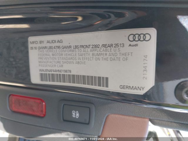 Photo 8 VIN: WAUENAF44HN019878 - AUDI A4 