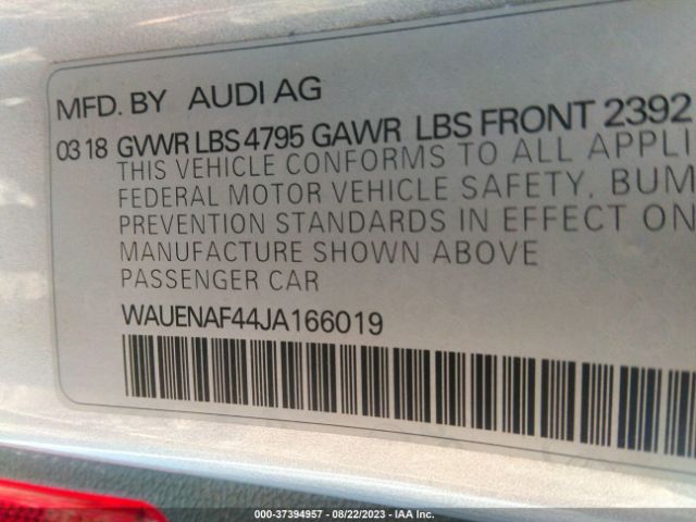 Photo 8 VIN: WAUENAF44JA166019 - AUDI A4 