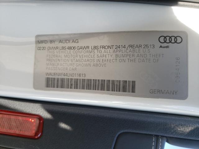 Photo 9 VIN: WAUENAF44LN011613 - AUDI A4 