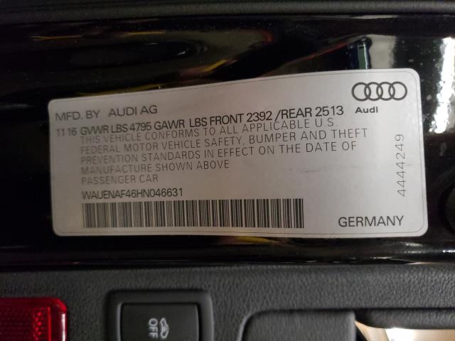 Photo 9 VIN: WAUENAF46HN046631 - AUDI A4 