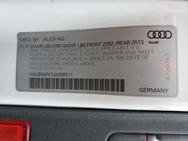 Photo 11 VIN: WAUENAF47JA098511 - AUDI A4 PREMIUM 