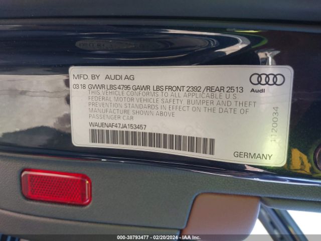 Photo 8 VIN: WAUENAF47JA153457 - AUDI A4 