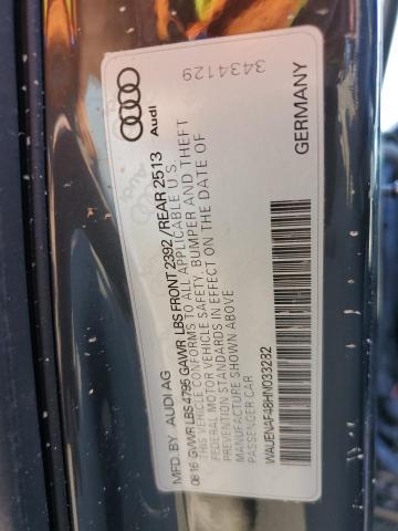 Photo 12 VIN: WAUENAF48HN033282 - AUDI A4 