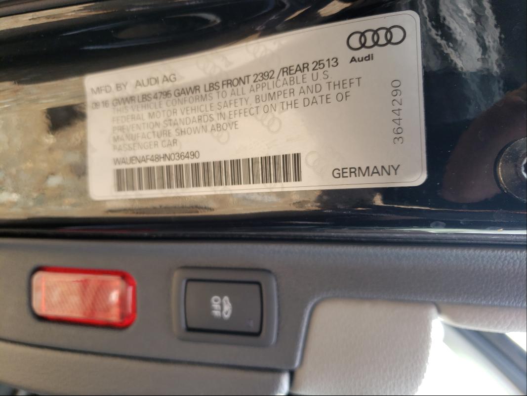 Photo 9 VIN: WAUENAF48HN036490 - AUDI A4 