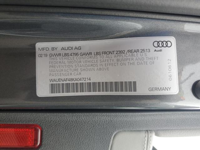 Photo 11 VIN: WAUENAF48KA047214 - AUDI A4 PREMIUM 