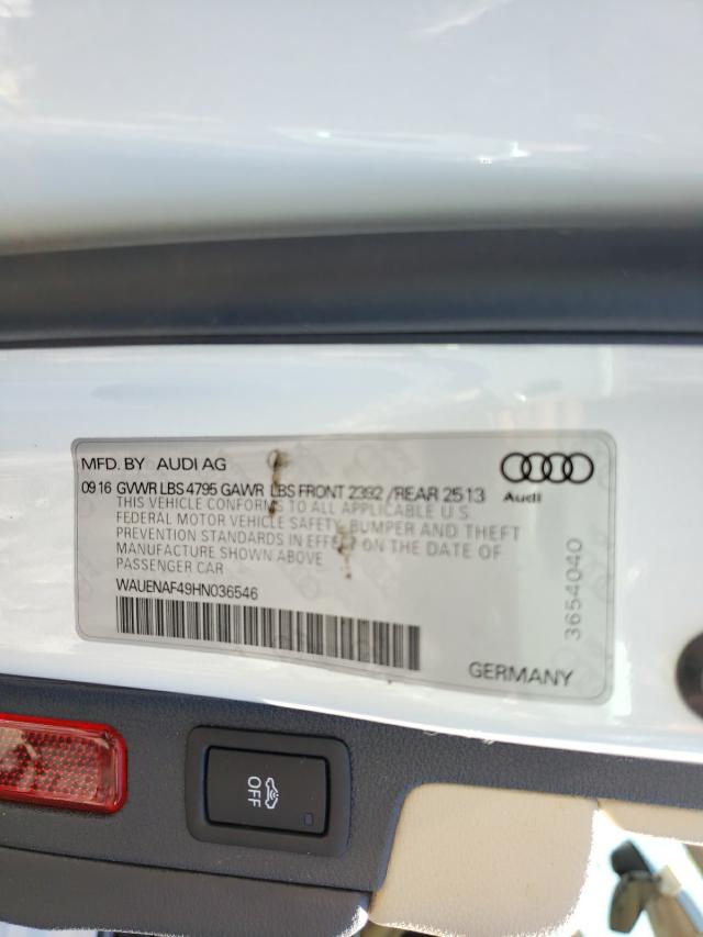 Photo 9 VIN: WAUENAF49HN036546 - AUDI A4 