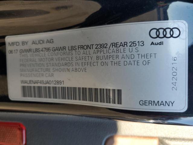 Photo 11 VIN: WAUENAF49JA012891 - AUDI A4 PREMIUM 