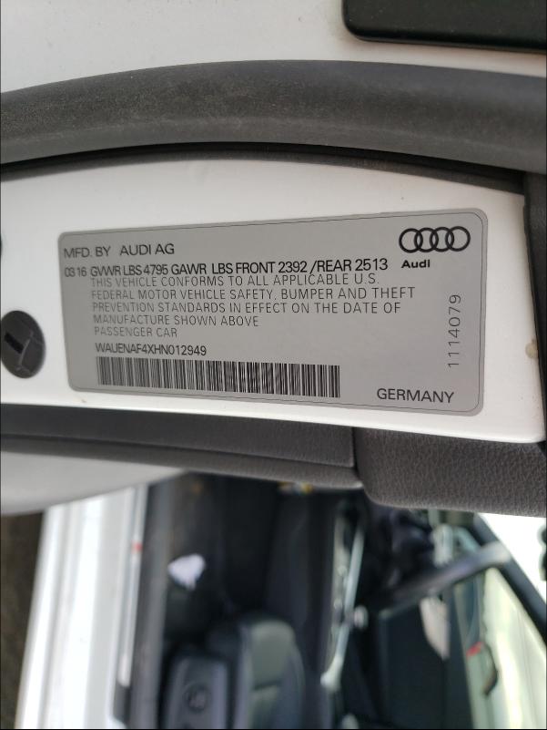 Photo 9 VIN: WAUENAF4XHN012949 - AUDI A4 