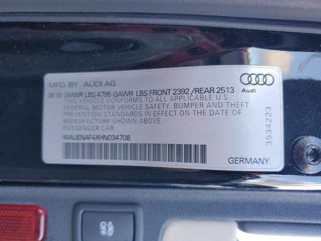 Photo 12 VIN: WAUENAF4XHN034708 - AUDI A4 PREMIUM 