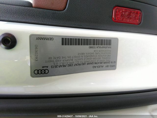 Photo 8 VIN: WAUENAF4XJA133980 - AUDI A4 