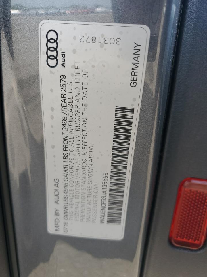 Photo 11 VIN: WAUENCF53JA135655 - AUDI A5 