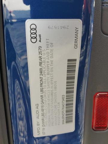 Photo 11 VIN: WAUENCF57KA073453 - AUDI A5 PREMIUM 