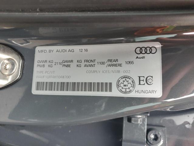 Photo 12 VIN: WAUF1GFF4H1048700 - AUDI S3 