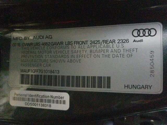 Photo 9 VIN: WAUF1GFF7G1018413 - AUDI S3 PRESTIG 