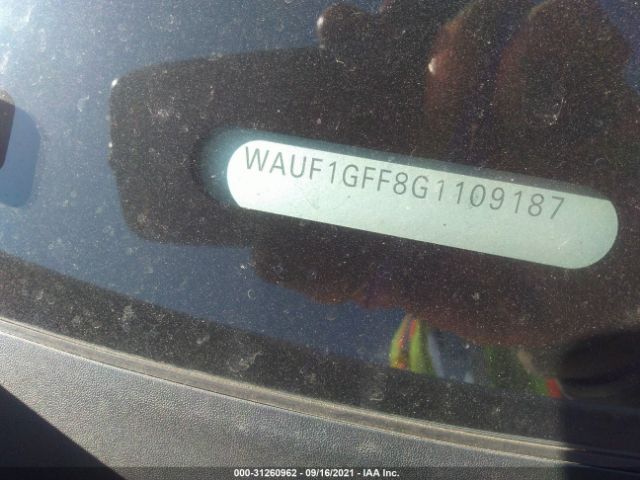 Photo 8 VIN: WAUF1GFF8G1109187 - AUDI S3 