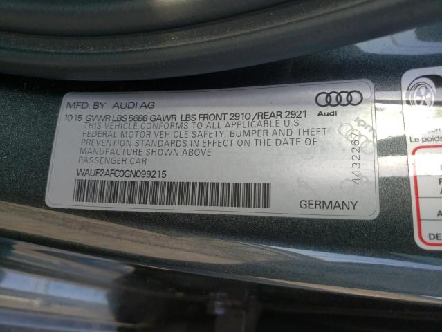 Photo 9 VIN: WAUF2AFC0GN099215 - AUDI S6 PREMIUM 