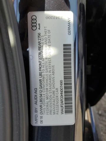 Photo 12 VIN: WAUF2AFC0HN007490 - AUDI A6 PREMIUM 