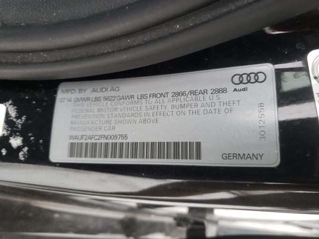 Photo 9 VIN: WAUF2AFC2FN009755 - AUDI S6 