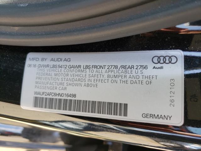 Photo 9 VIN: WAUF2AFC6HN016498 - AUDI A6 