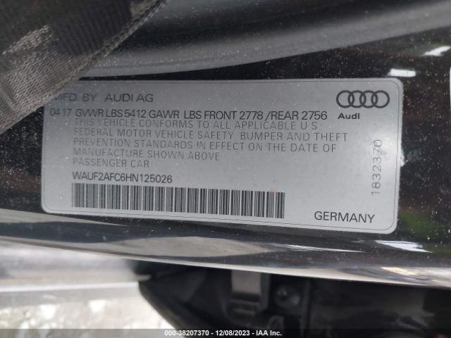 Photo 8 VIN: WAUF2AFC6HN125026 - AUDI A6 