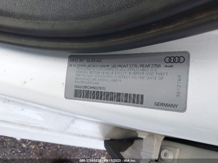 Photo 8 VIN: WAUF2BFC9HN037870 - AUDI A6 