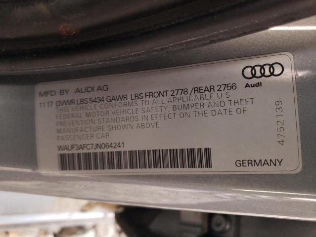 Photo 9 VIN: WAUF3AFC7JN064241 - AUDI A6 PREMIUM 